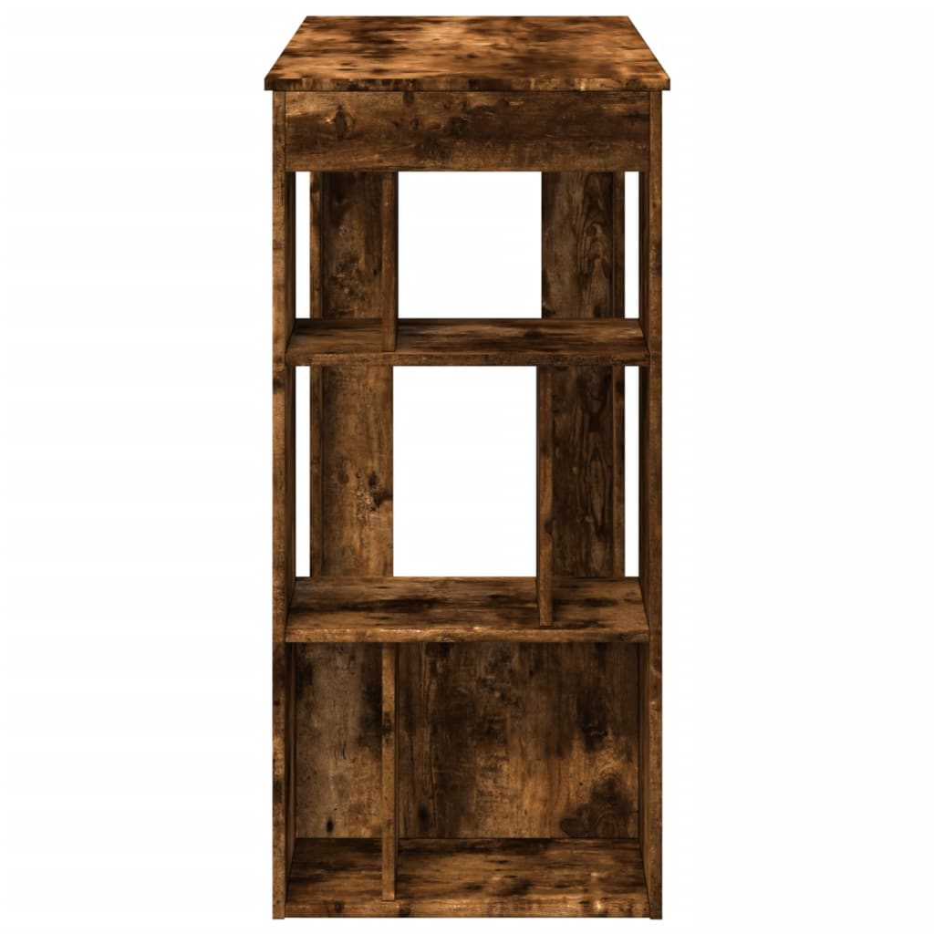 Bartisch Schwarz Eichen-Optik 102 x 50 x 103,5 cm Holzwerkstoff