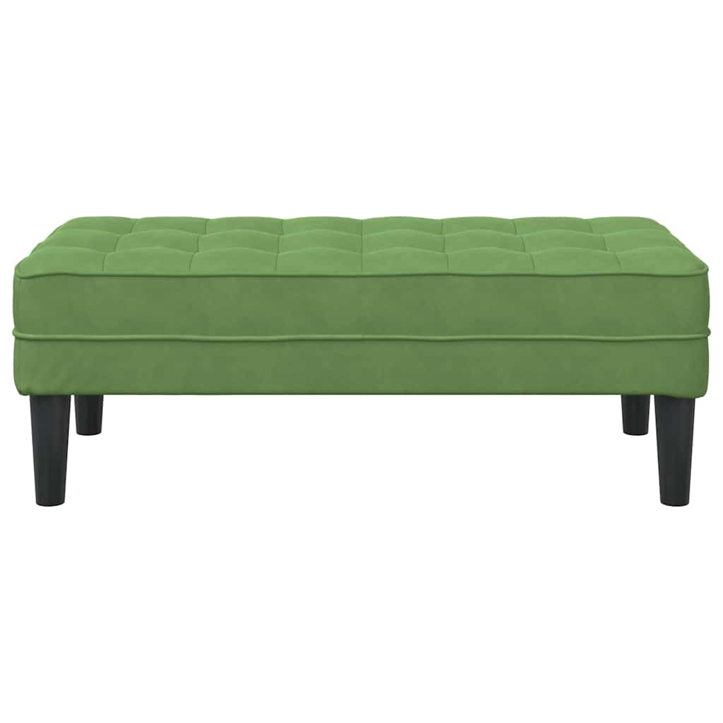 Bank mit Kissen Hellgrau 113 x 57 x 39 cm Samt