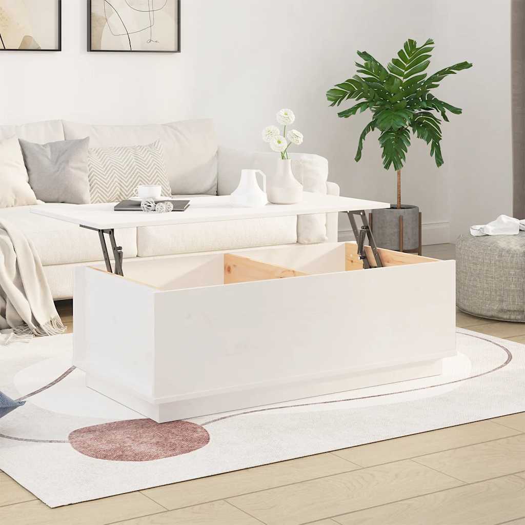 Couchtisch 100x50x35 cm Massivholz Kiefer