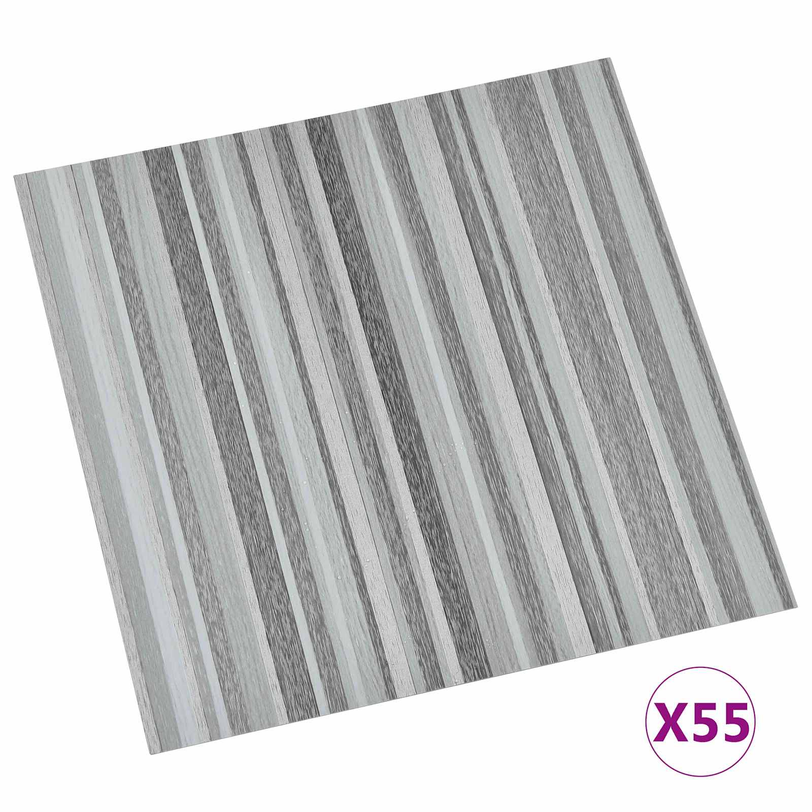 Bodenplanken 55 pcs Schwarz 5,11 m² PVC