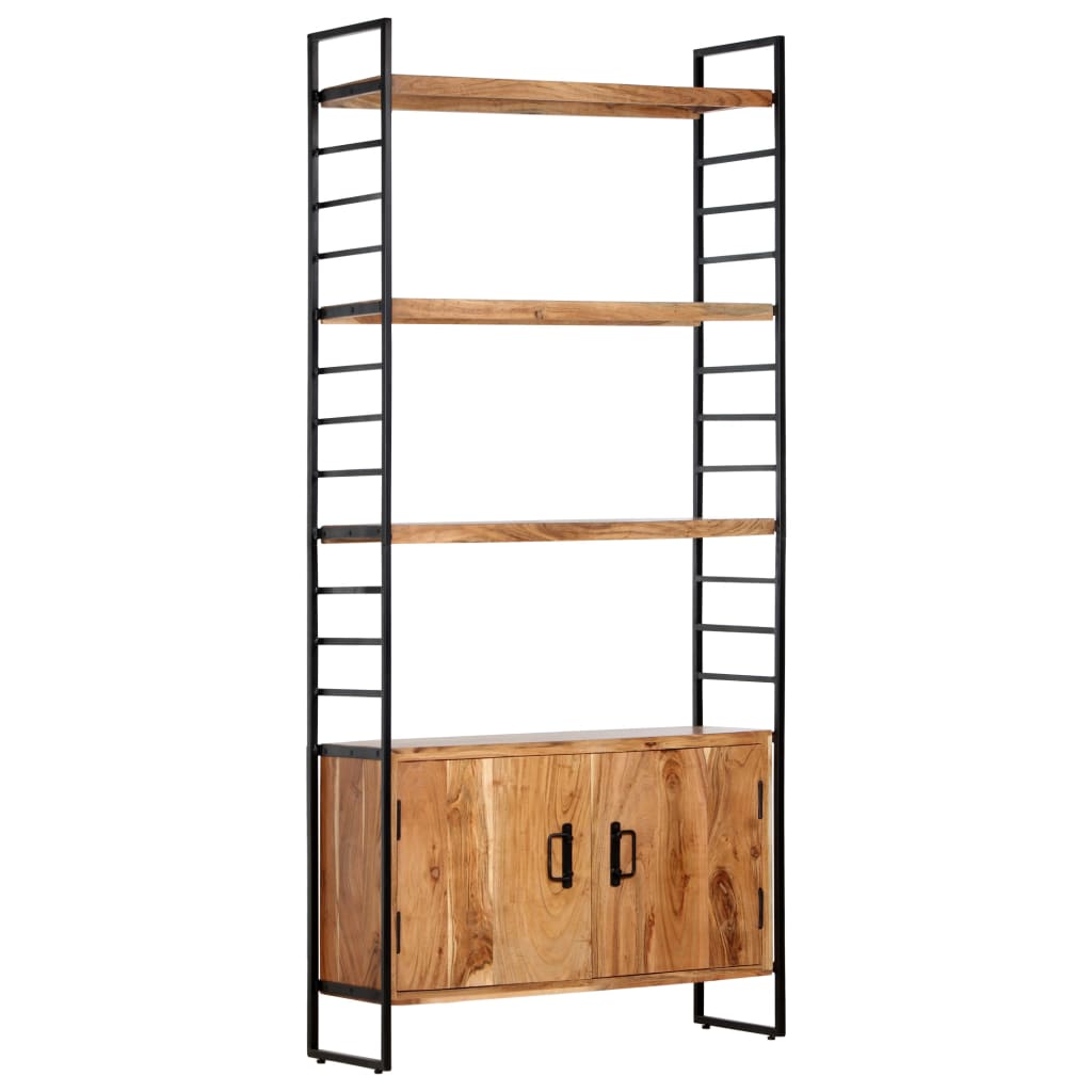 Bücherregal 4 Ebenen 80x30x180 cm Altholz Massiv