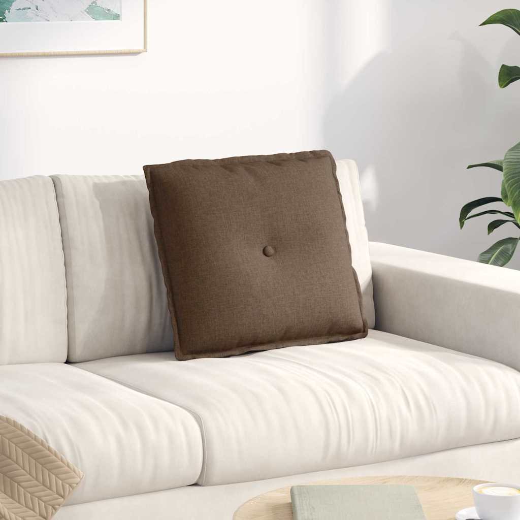 Rückenkissen Hellgrau 50 x 19 x 45 cm Stoff
