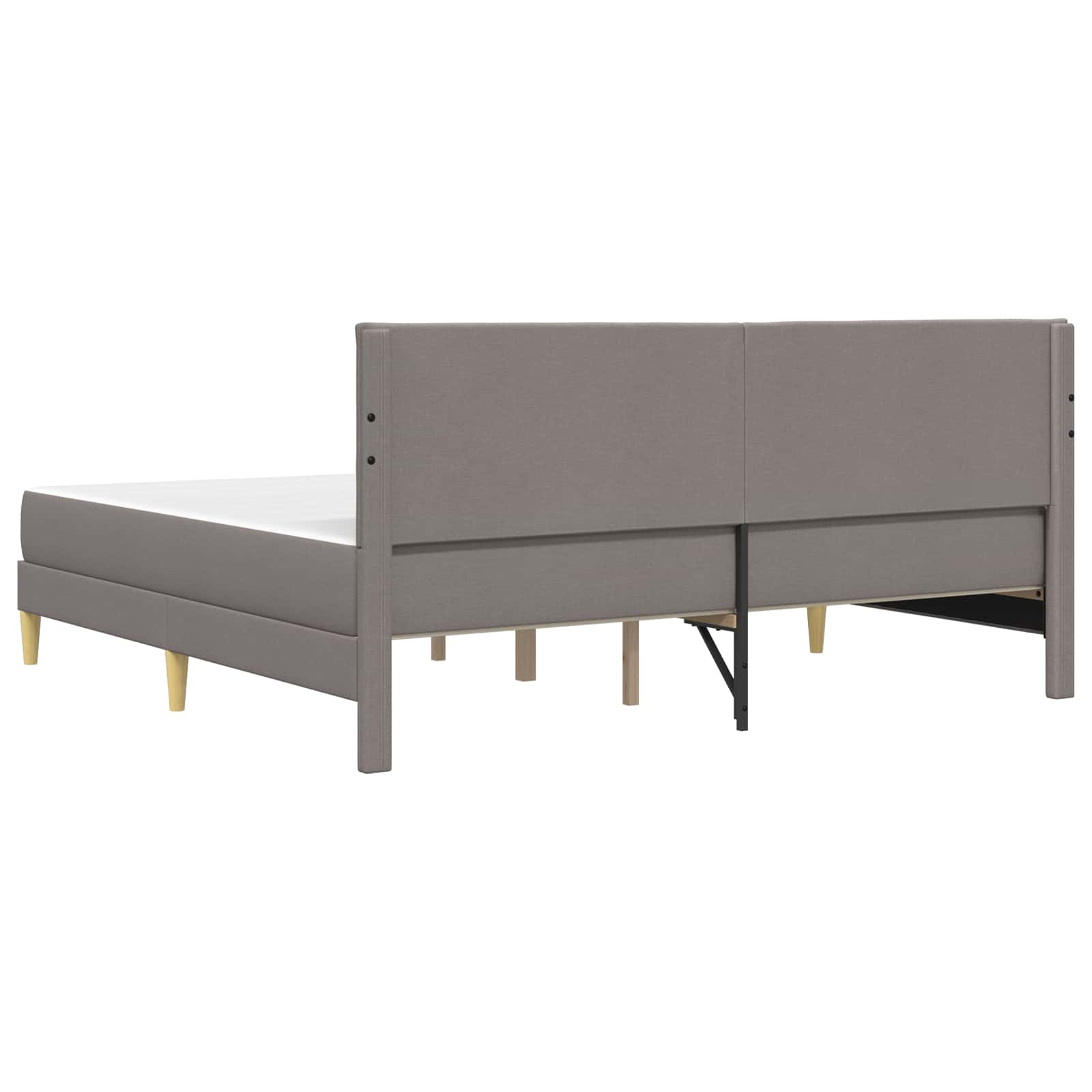 Bettrahmen Hellgrau 80 x 200 cm Polyester
