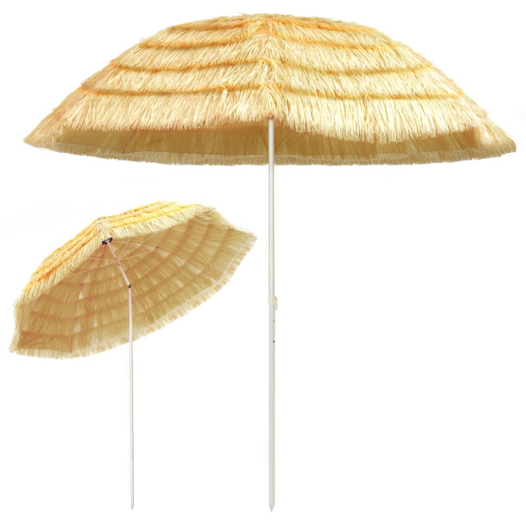 Strandschirm Natur 180 cm Hawaii-Stil