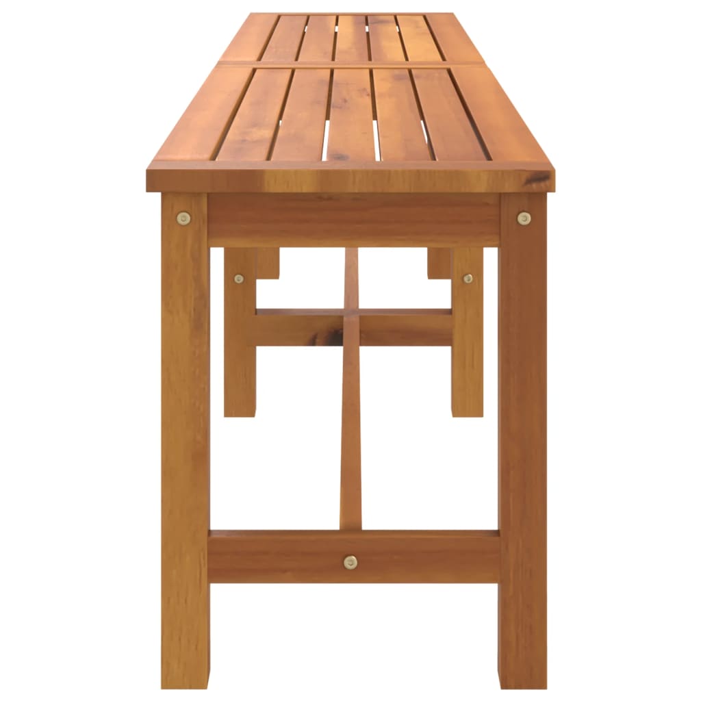 Gartenbank 110x35x45 cm Massivholz Akazie