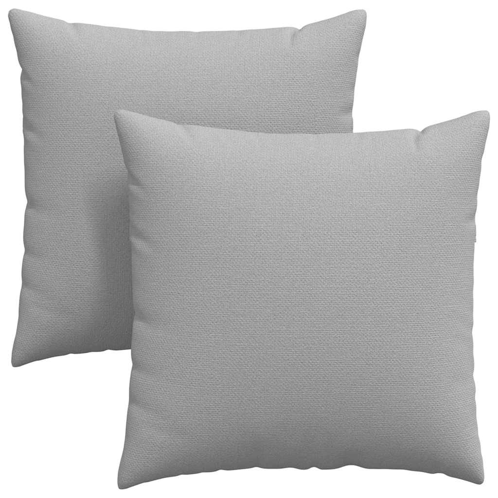 Sofakissen 2 pcs Hellgrau 50 x 30 cm Stoff