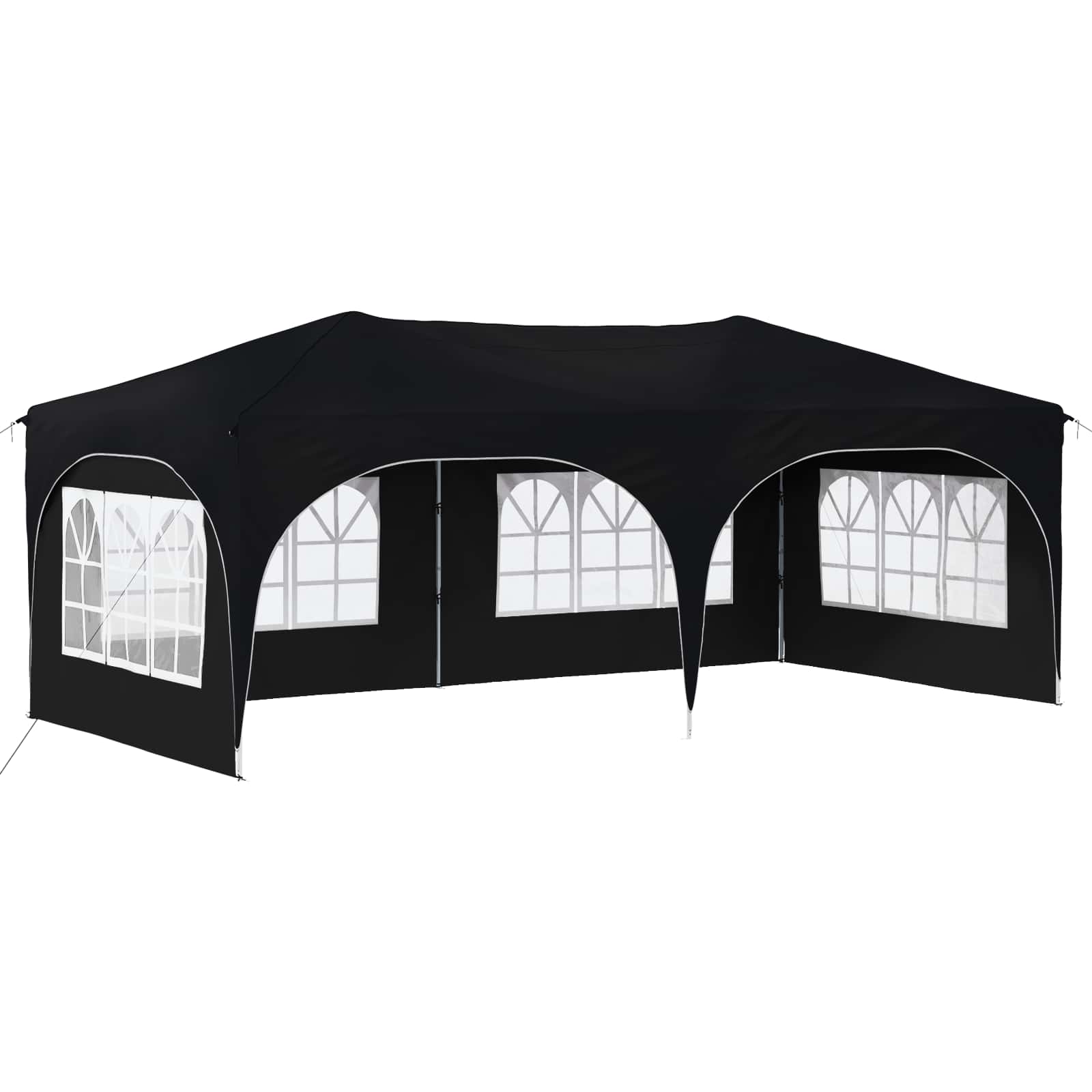 Pop-up Partyzelt 575 x 288 x 245 cm Creme Oxford-Stoff
