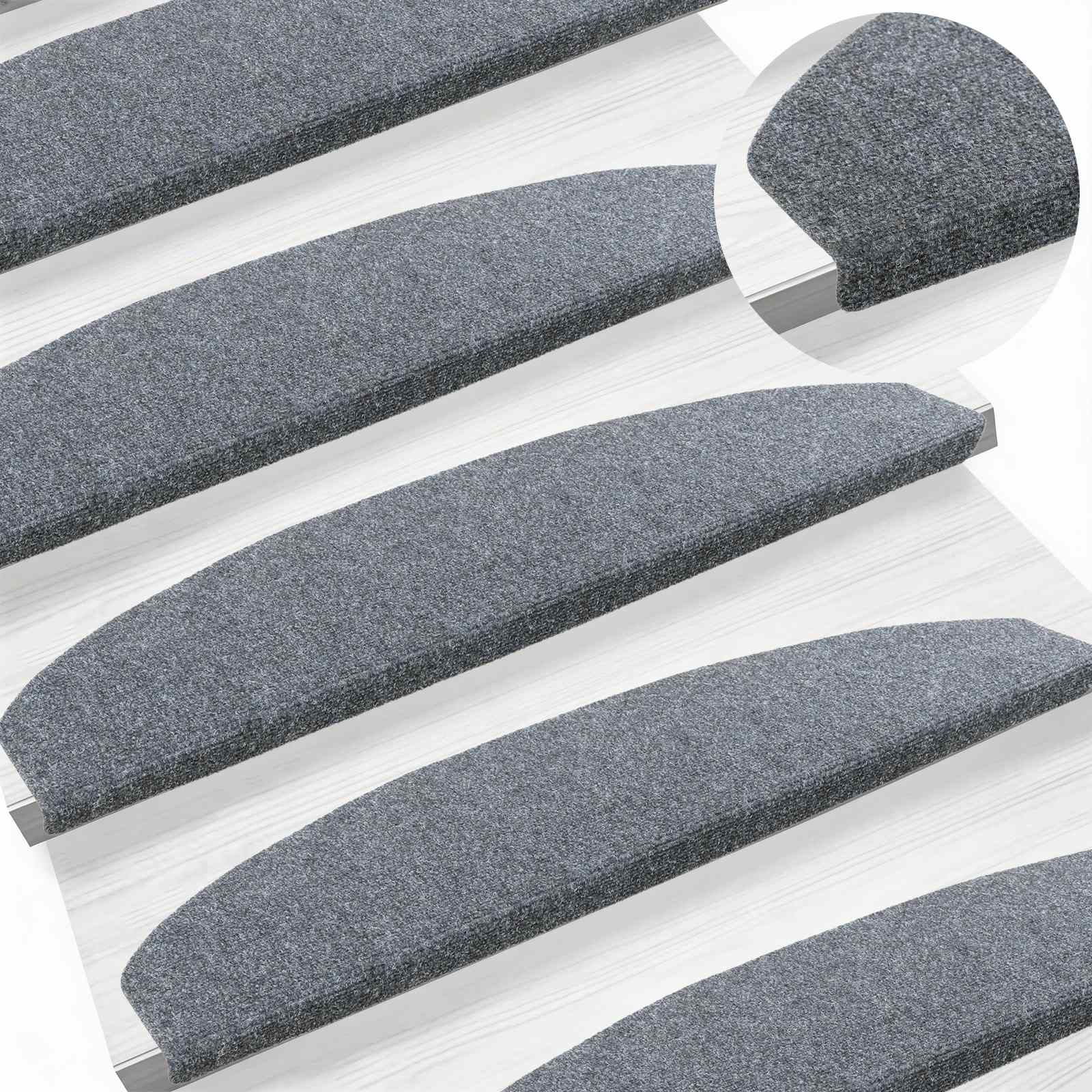 Selbstklebende Treppenschoner 15 pcs Beige 80 x 24,5 x 3,5 cm