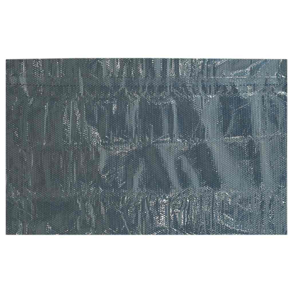 Solar Poolabdeckung 1000 x 500 cm 110 μm Quadratisch PE Schwarz