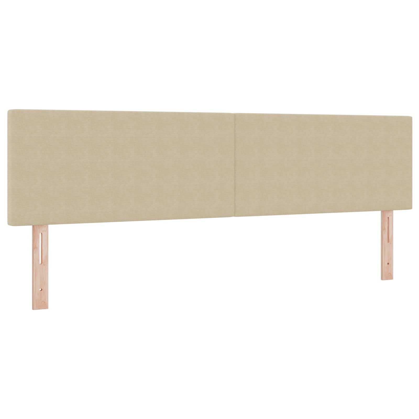 Kopfteil Hellgrau 80 cm Cordstoff