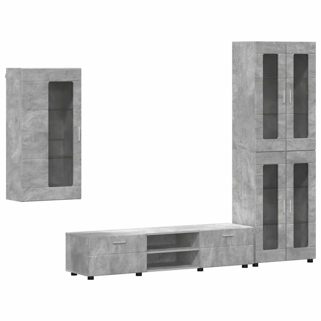 Highboard mit Regal FLORIN Weiß 60 x 35 x 182 cm Holzwerkstoff