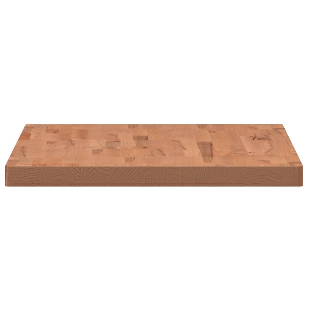 Tischplatte 80x40x1,5 cm Rechteckig Massivholz Buche