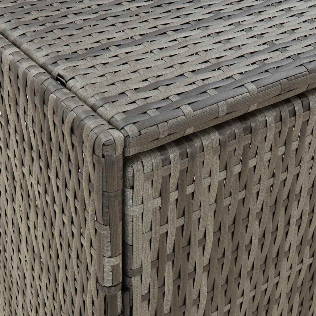 Gartenschrank Schwarz 100 x 55,5 x 80 cm Poly Rattan