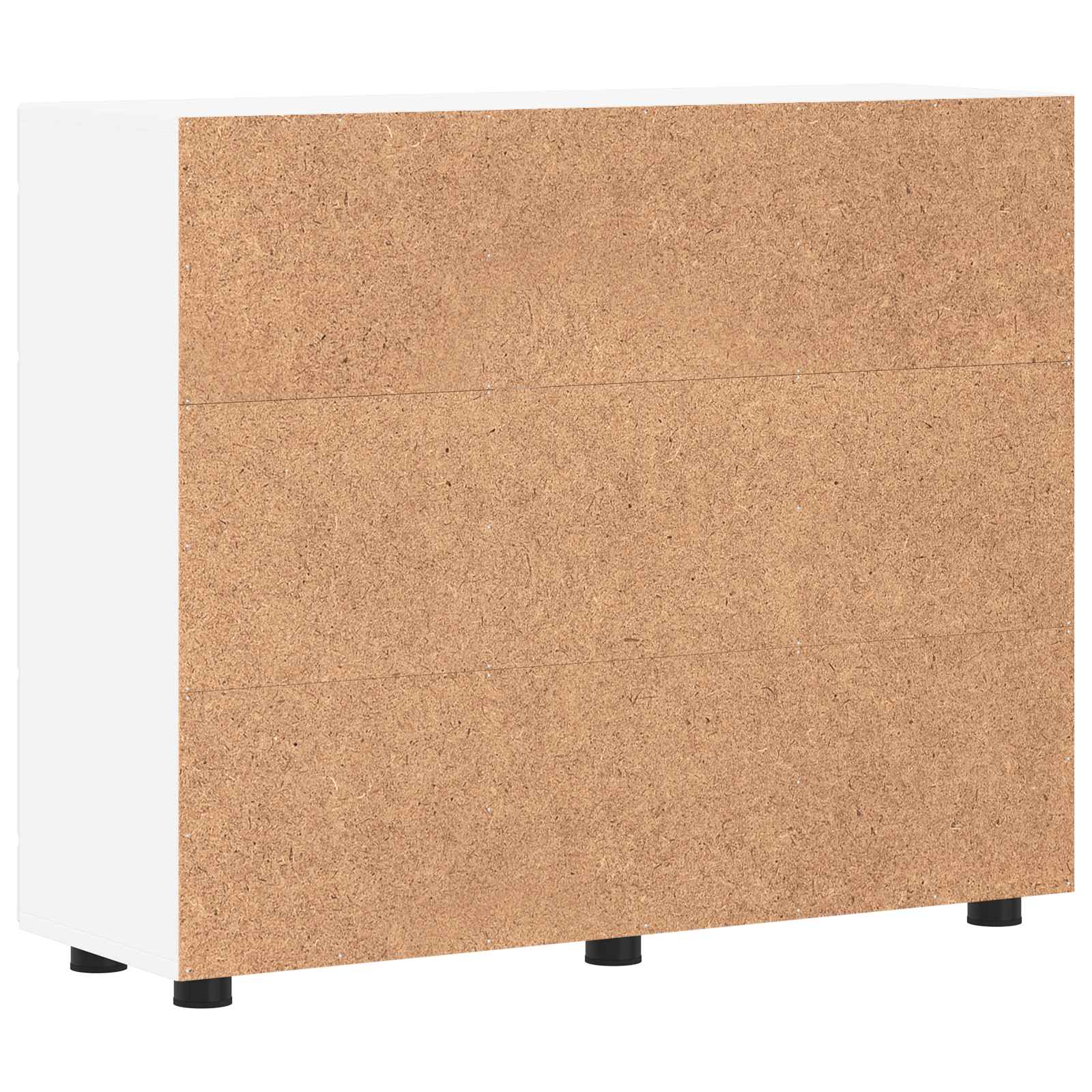 Highboard mit Regal FLORIN Weiß 60 x 35 x 182 cm Holzwerkstoff