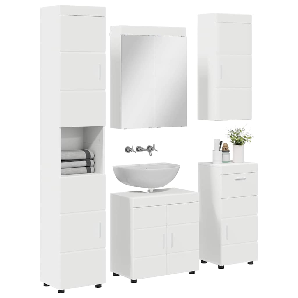 Badezimmermöbel-Set TULUM 2 pcs Weiß 60 x 34 x 63 cm