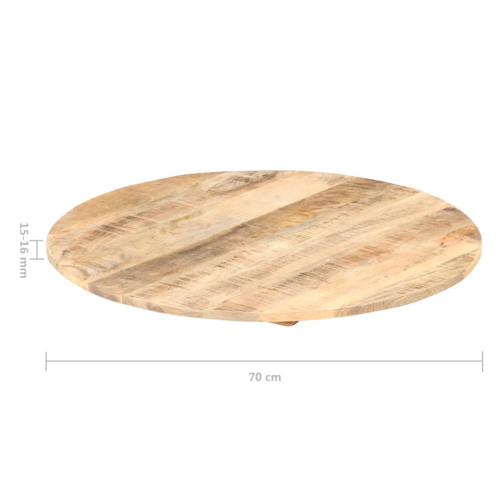 Tischplatte Massivholz Akazie Rund 15-16 mm 40 cm