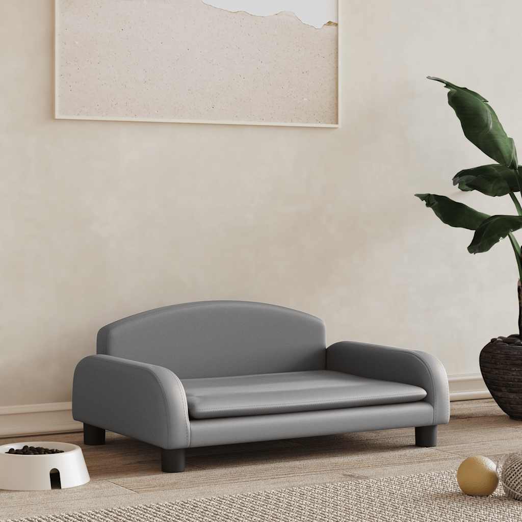 Hundebett Dunkelgrau 70x45x30 cm Stoff