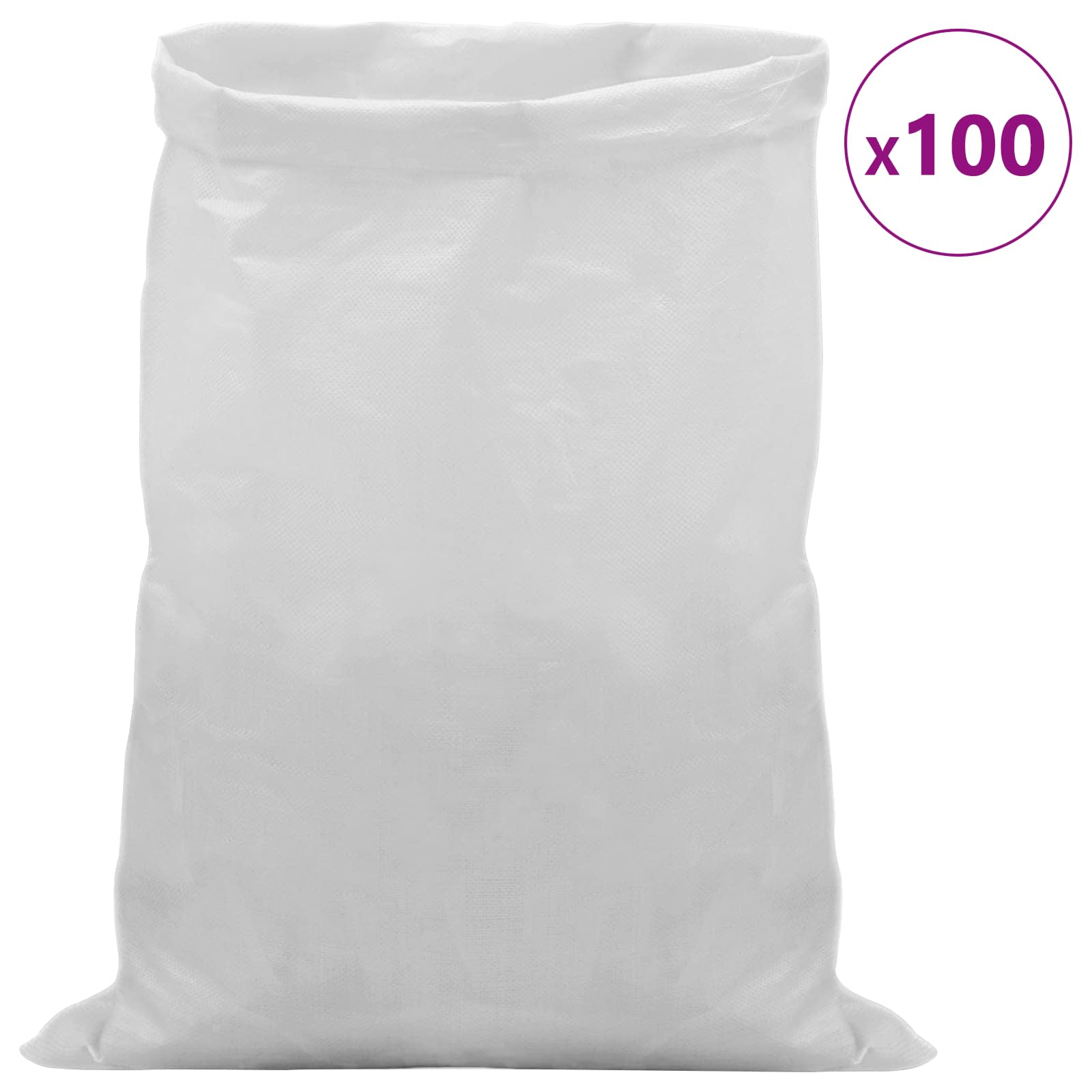 Gewebte Säcke 10 pcs Weiß 30 x 45 cm PP