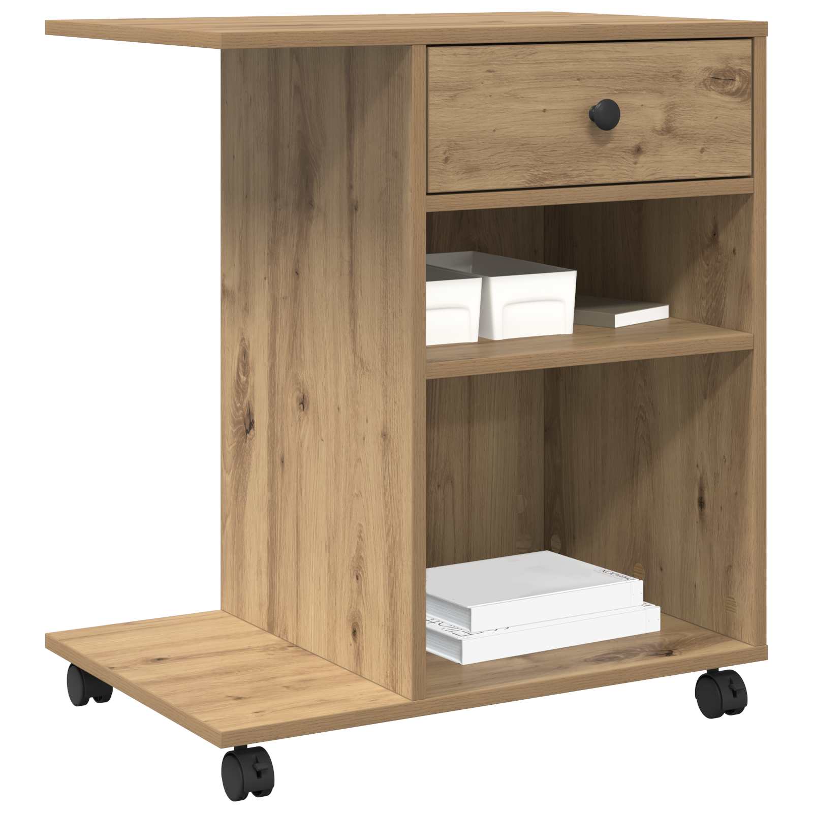 Druckerständer Uni Altholz 60 x 40 x 68.5 cm Holzwerkstoff