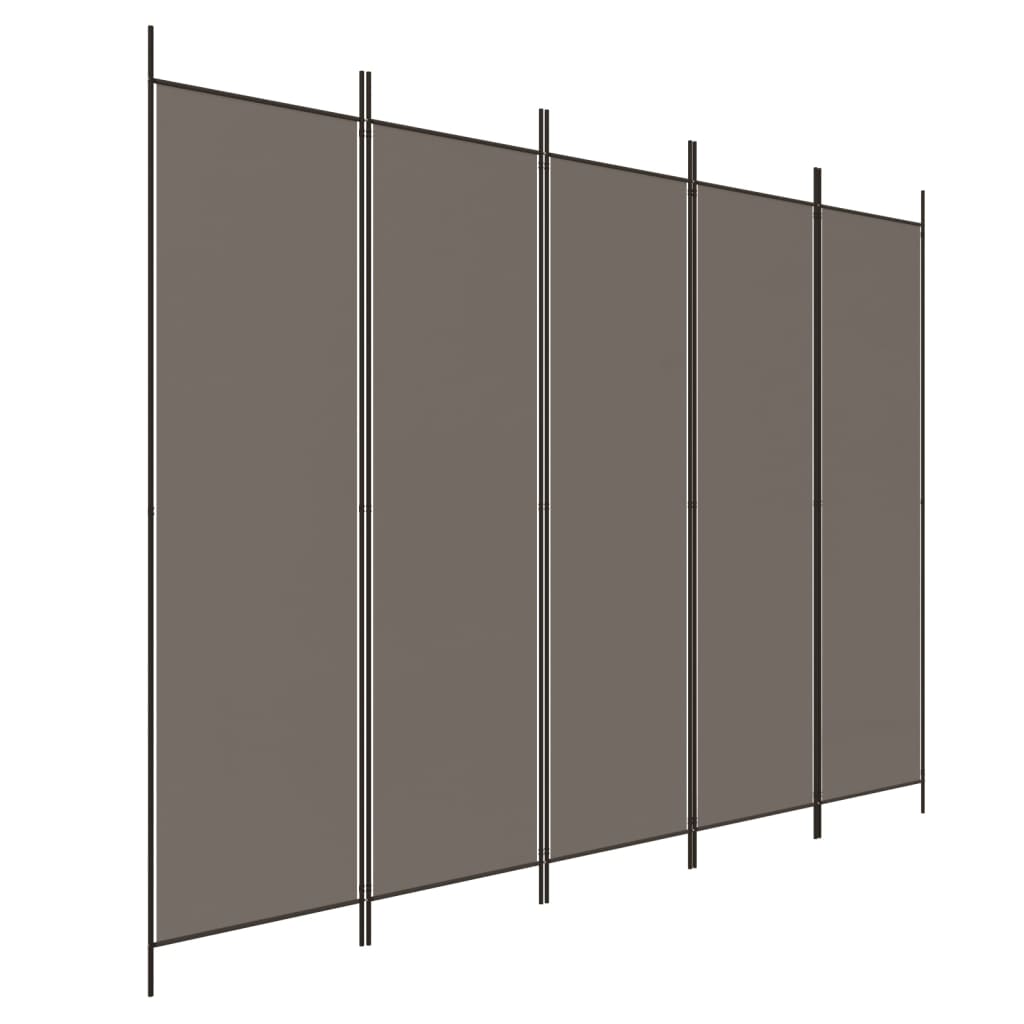 3-teiliger Raumteiler Beige 150 x 220 cm Stoff