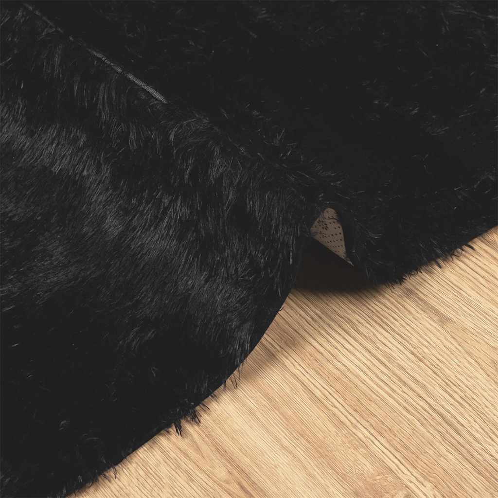 Teppich Shaggy Hochflor NAVARRA Beige 60x100 cm Polyester