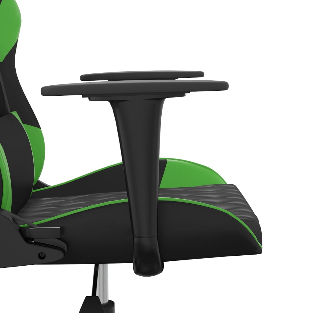 Gaming-Stuhl mit Massagefunktion Schwarz und Blau Kunstleder