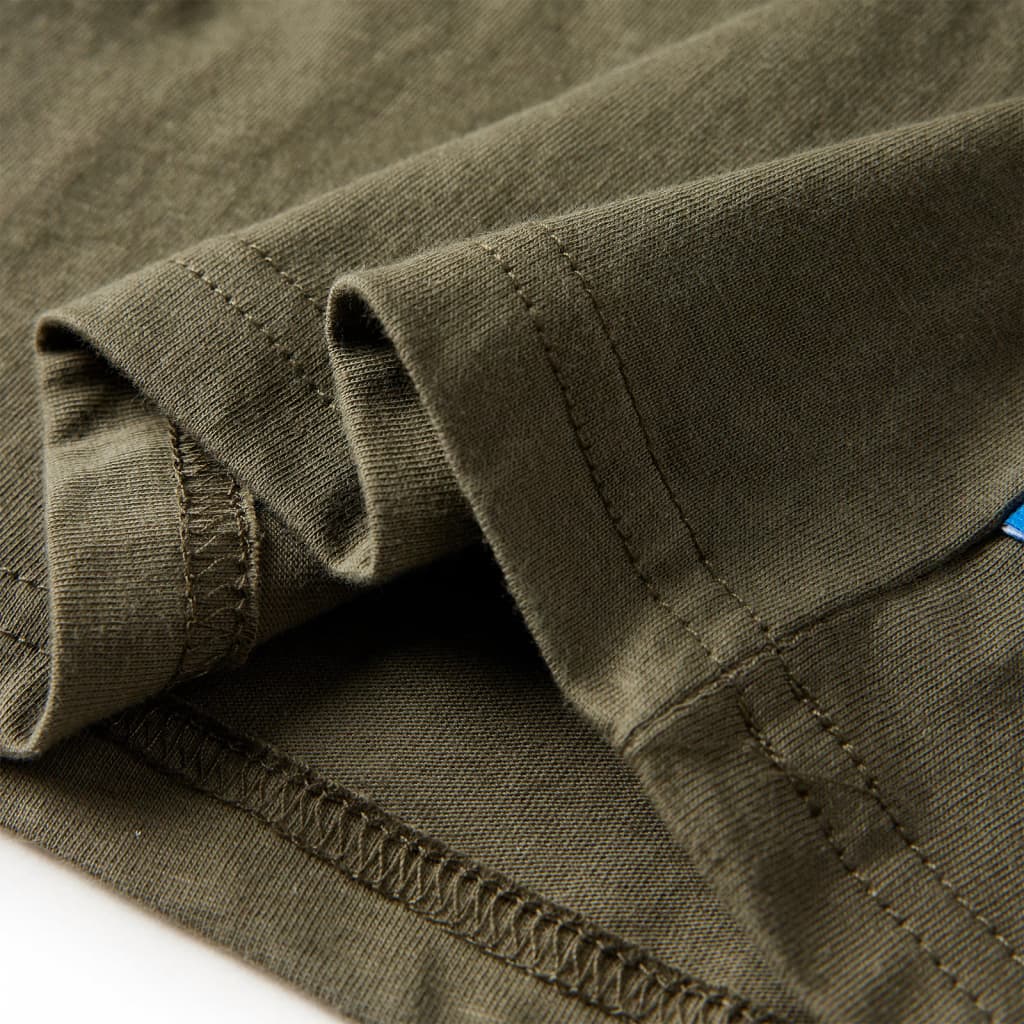 Kinder-Langarmshirt Khaki 92