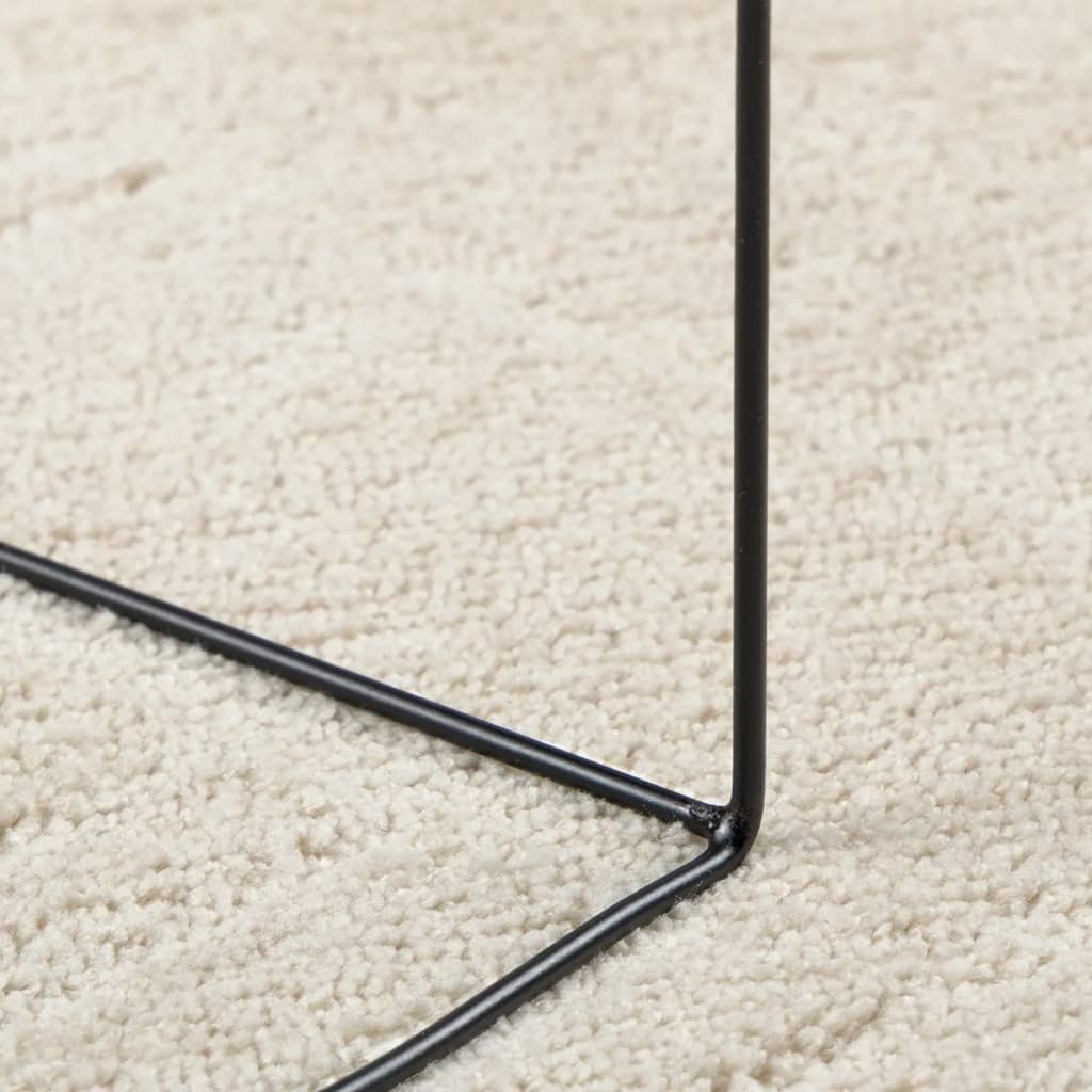 Teppich OVIEDO Kurzflor Anthrazit 120x120 cm