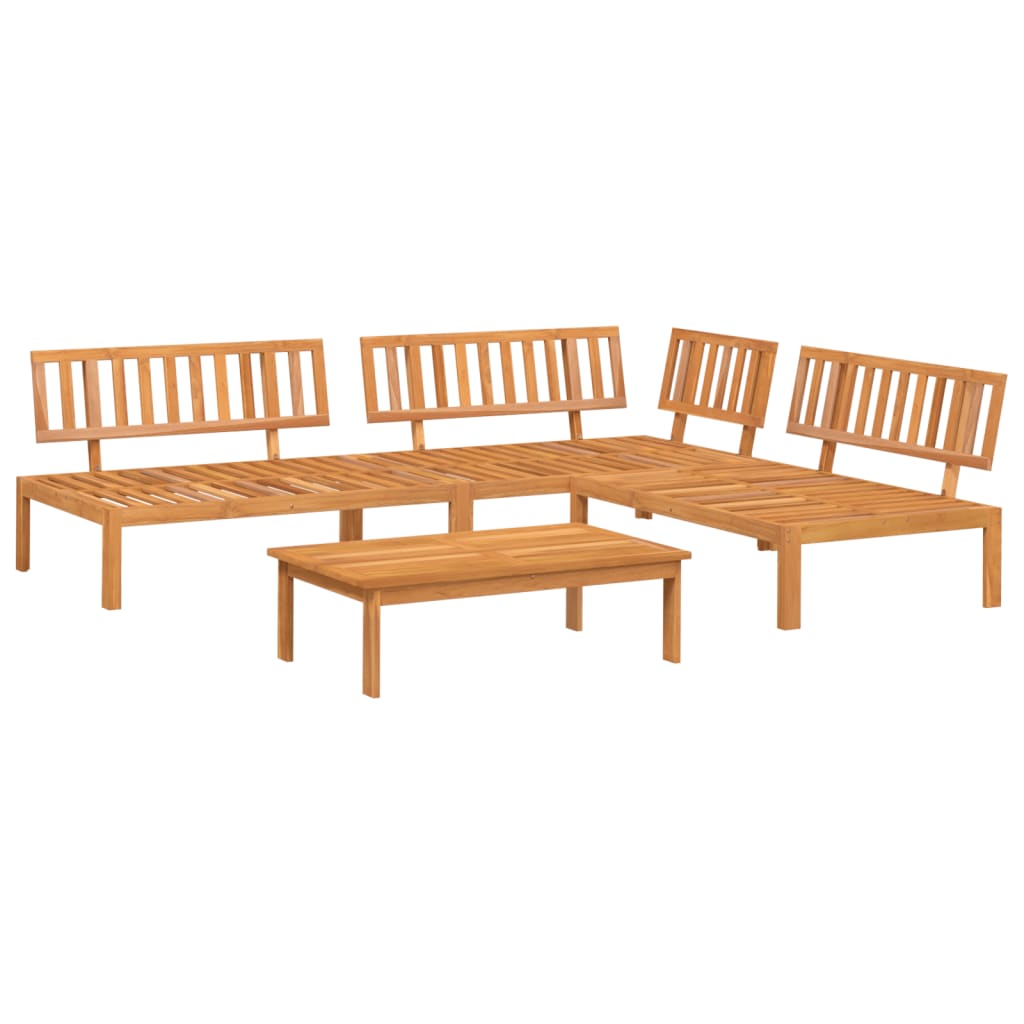 3-tlg. Garten-Sofagarnitur aus Paletten Massivholz Akazie