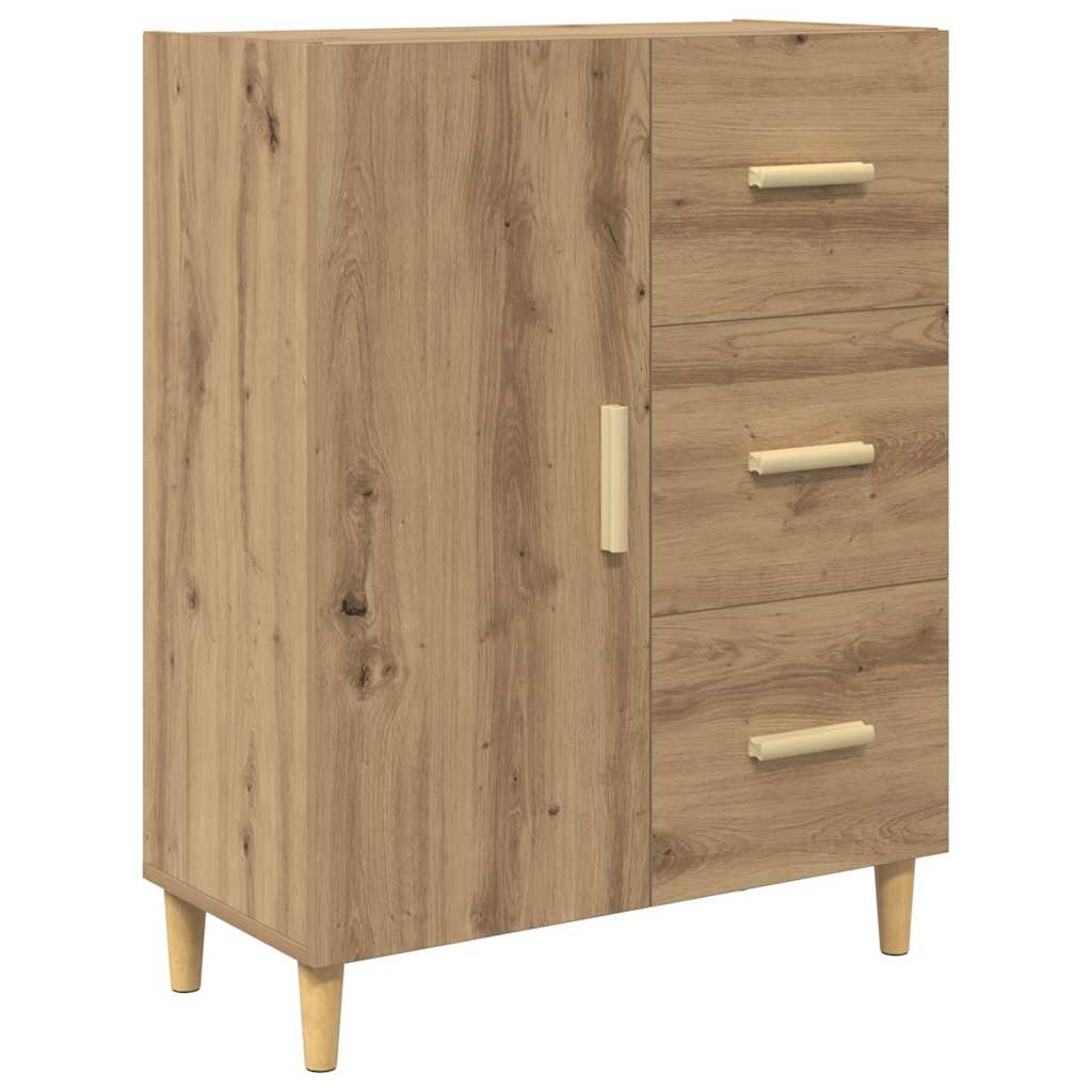 Highboard Altholz 69,5 x 34 x 180 cm Holzwerkstoff
