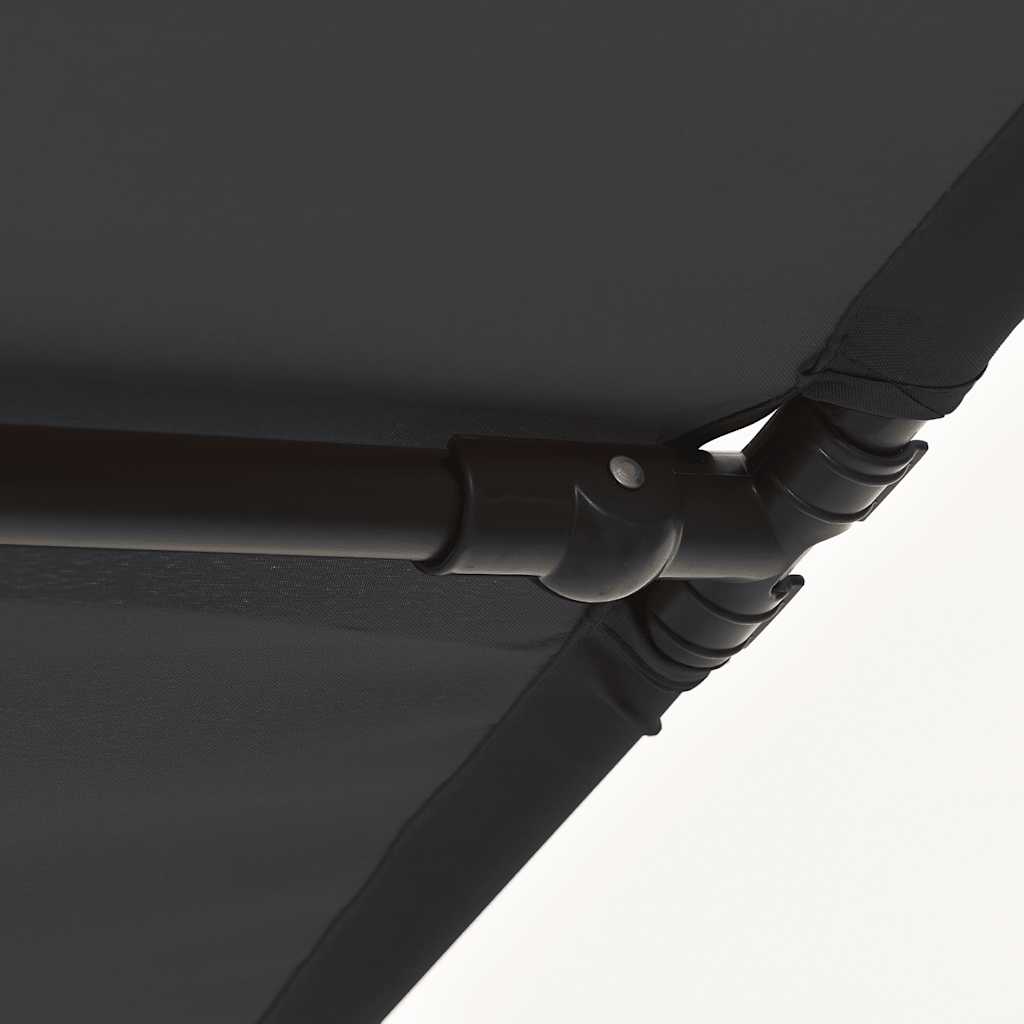Sonnenschirm mit Aluminium-Mast 180x110 cm Bordeauxrot