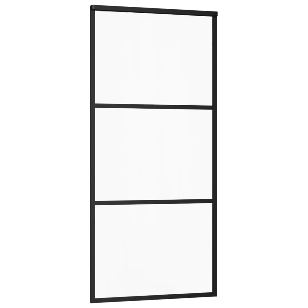 Schiebetür mit Beschlag ESG-Glas & Aluminium 76x205 cm