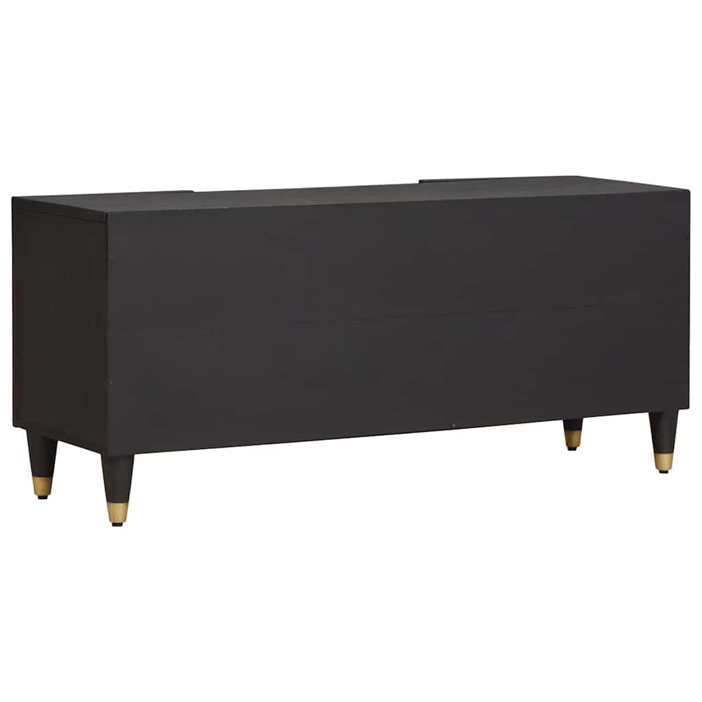 TV-Schränk mit Tür Honigbraun 105 x 33 x 46 cm Massivholz Mango