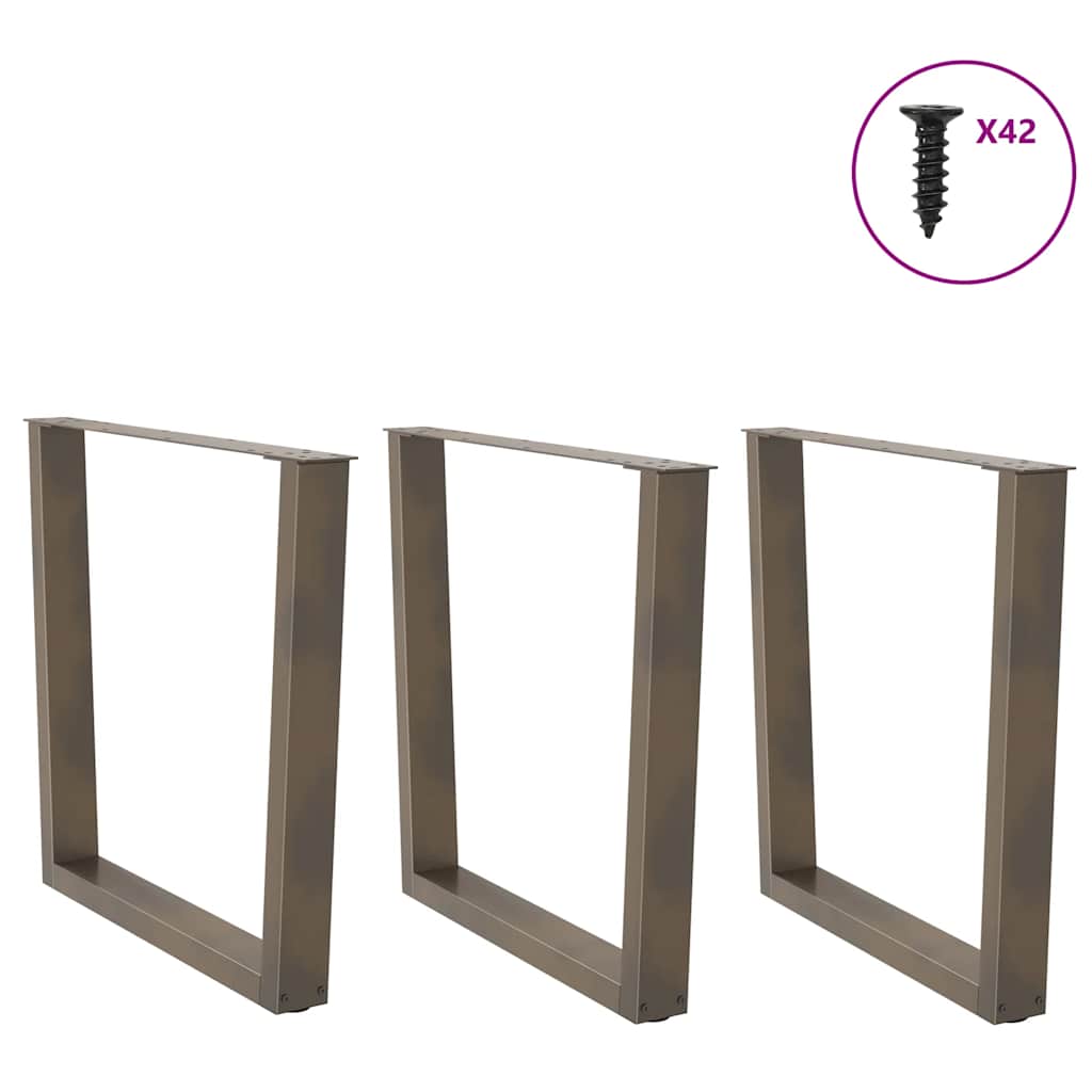 Couchtischbeine V-Form 2 Stück Schwarz 30x(30-31,3) cm Stahl