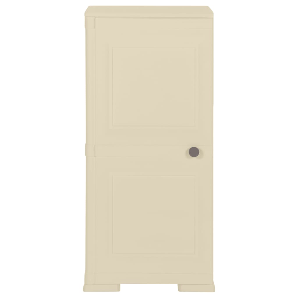 Kunststoffschrank 79x43x125 cm Holzdesign Vanilleeis