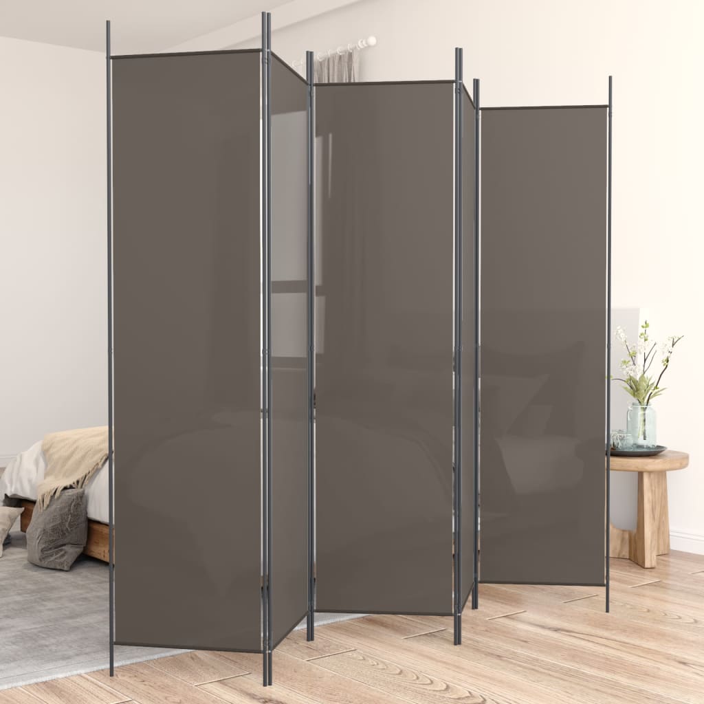 3-tlg. Paravent Schwarz 150x200 cm Stoff