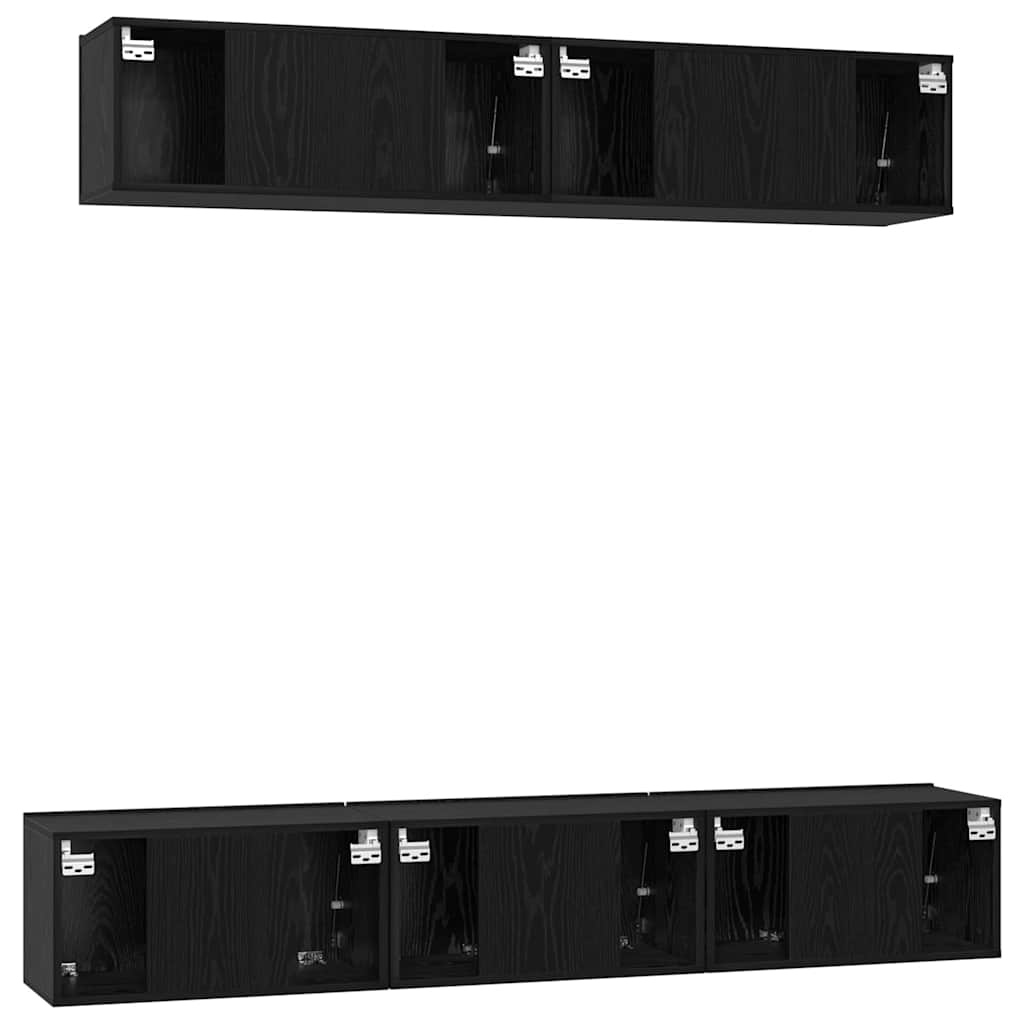 5-tlg. TV-Schrank-Set Weiß Holzwerkstoff