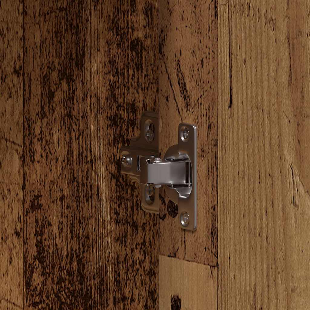 3-tlg. Badmöbel-Set Räuchereiche Holzwerkstoff