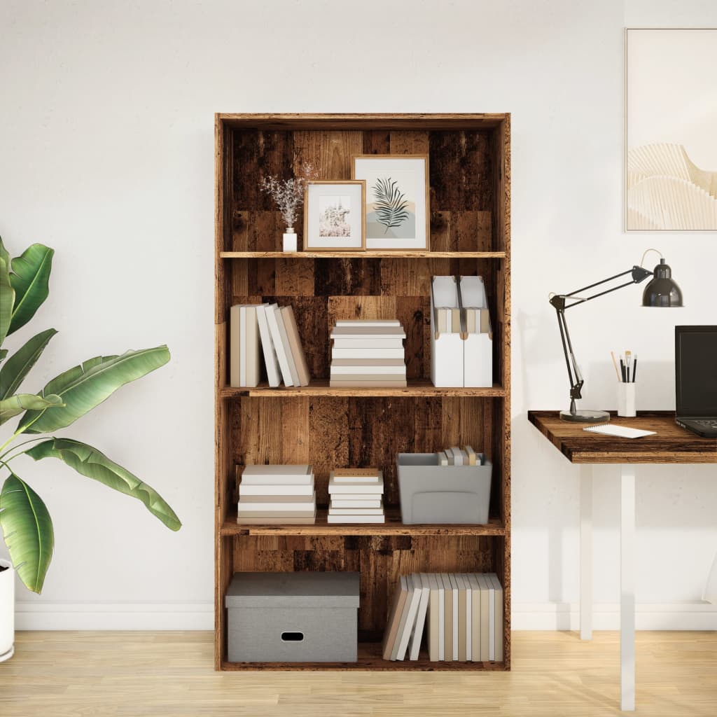 Bücherregal Weiß 80x30x189 cm Holzwerkstoff