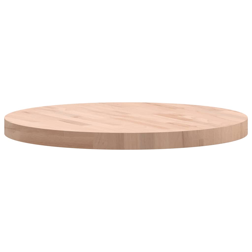 Tischplatte Ø30x1,5 cm Rund Massivholz Buche