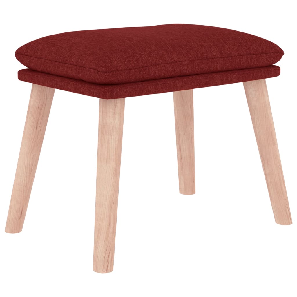 Fußhocker Hellgrau 45x29,5x35 cm Stoff