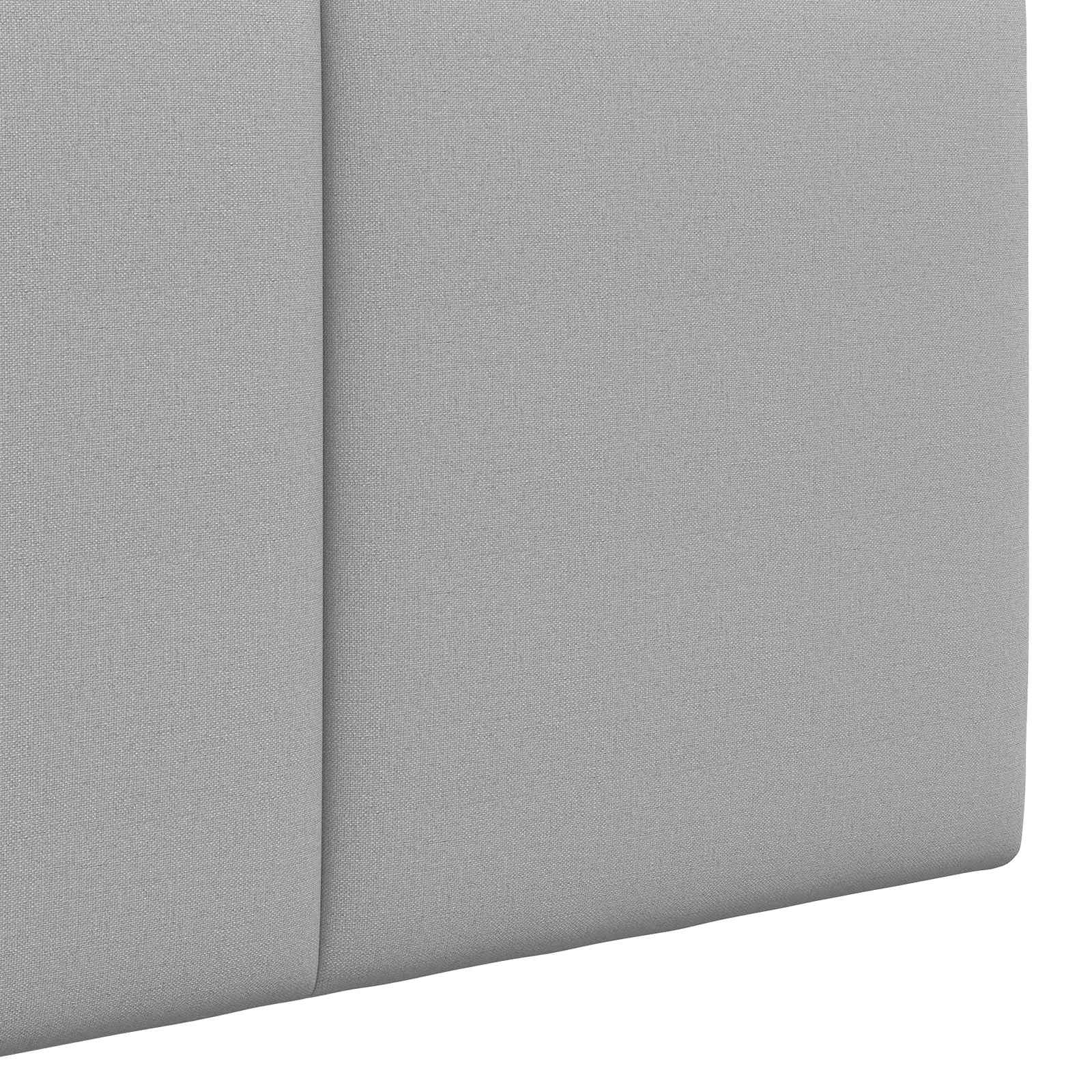 Hängendes Kopfteil Mit LED Licht Wolkengrau Stoff