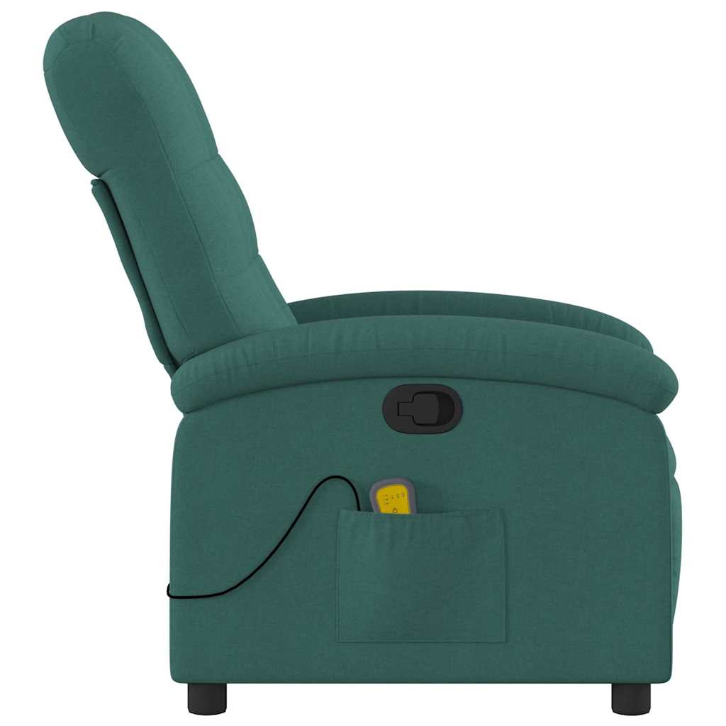 Massage-Relaxsessel, hellgrauer Stoff
