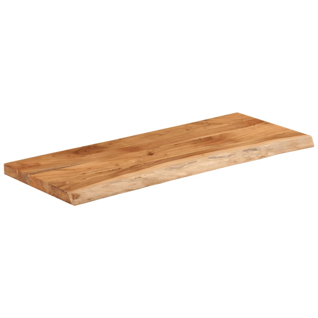 Wandregal 40x20x2,5 cm Rechteckig Massivholz Akazie Baumkante