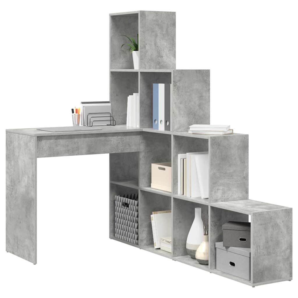 Eck-Schreibtisch Schwarz Eichen-Optik 101,5 x 149,5 x 149,5 cm