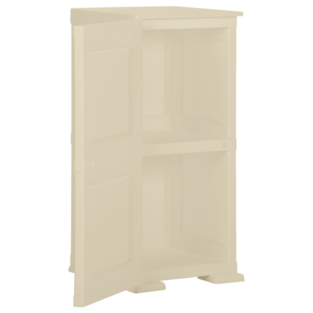 Kunststoffschrank 79x43x125 cm Holzdesign Vanilleeis