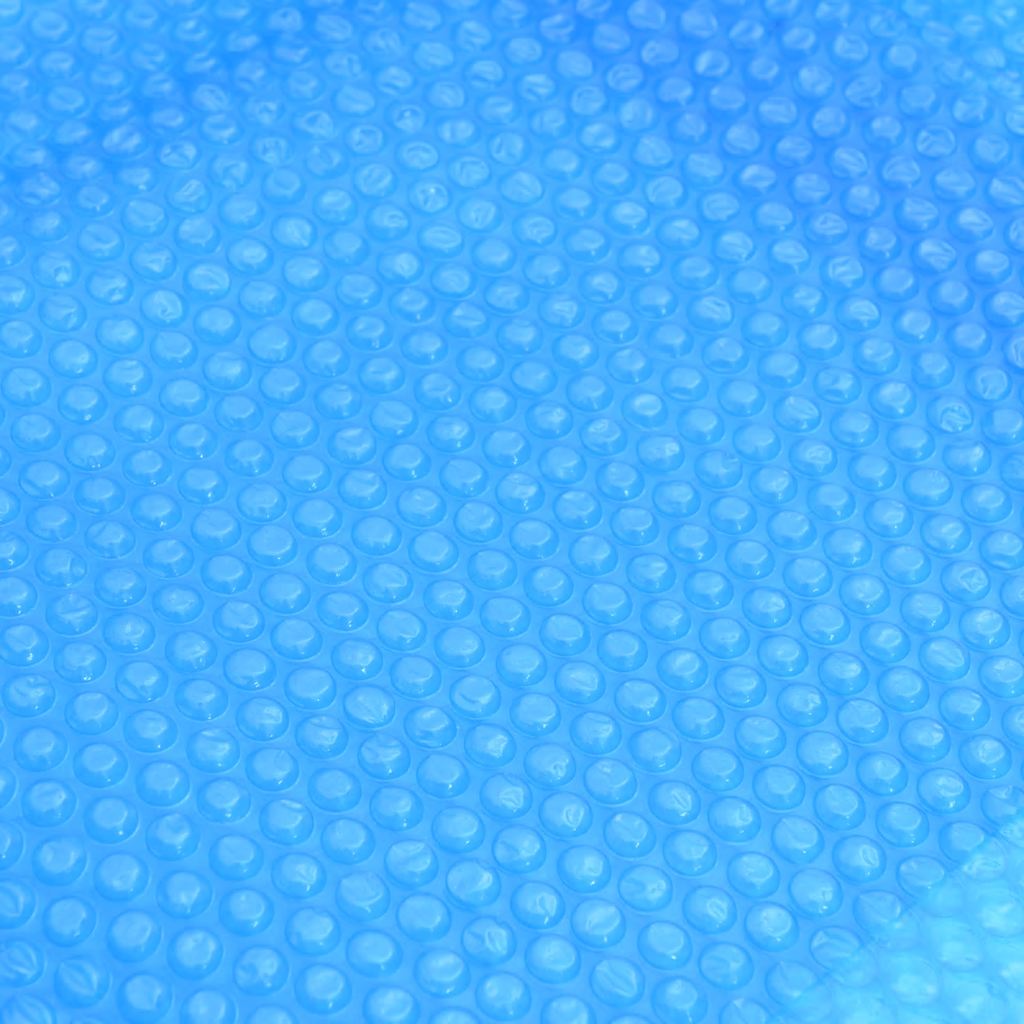 Solar Poolabdeckung Hochwertig Ø 210 cm 200 μm Rund PE Schwarz
