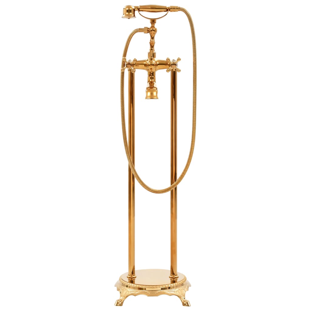 Freistehende Badewannenarmatur Edelstahl 99,5 cm Silbern