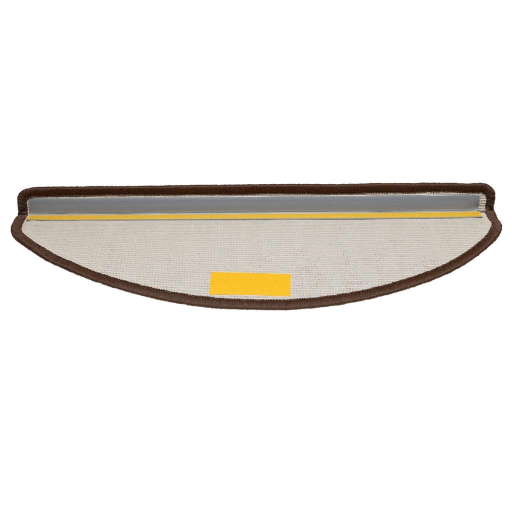 Stufenmatten 15 Stk. 56x17x3 cm Grau Halbrund