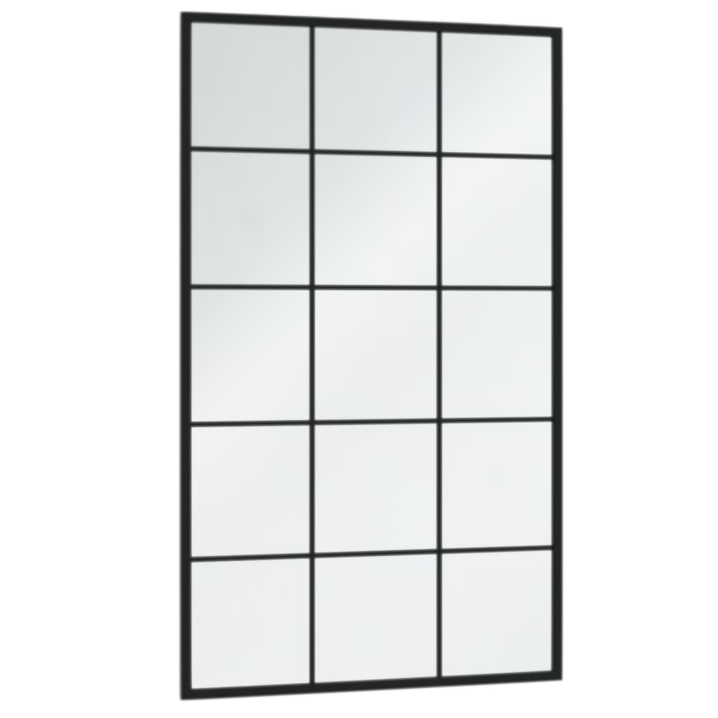 Wandspiegel Schwarz 60x40 cm Metall